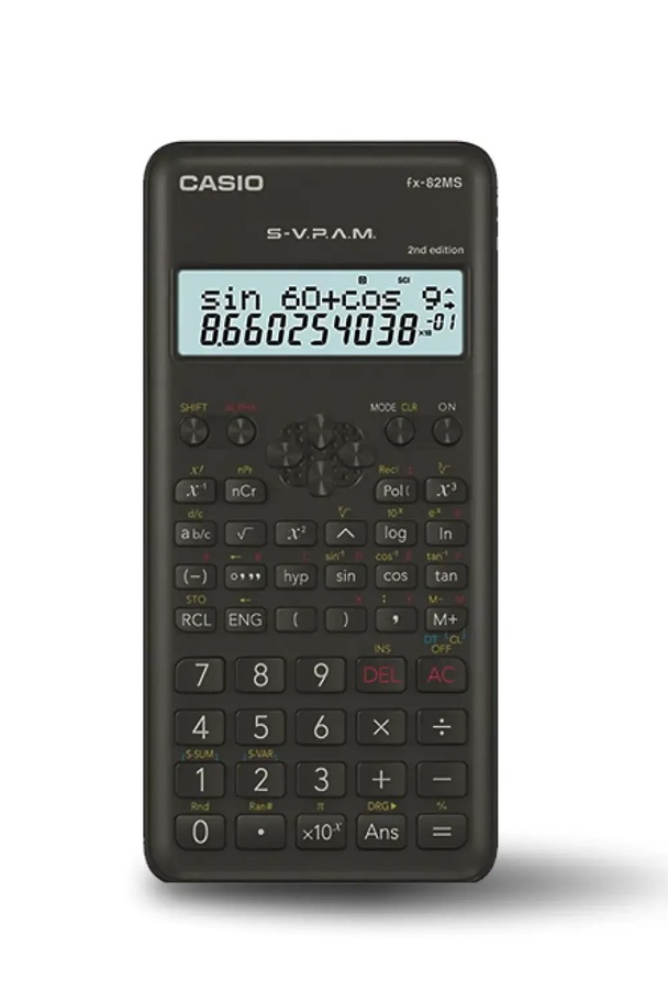 FX-82 CASIO CIENTIFICA 10 + 2 DIG. 240 FUNC.