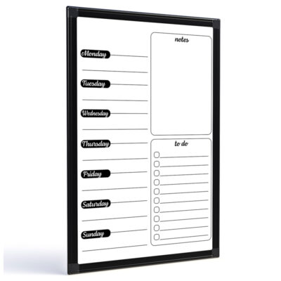 PIZARRA PLANIFICADOR .60 X 40 CM PLANNER BLACK STALO