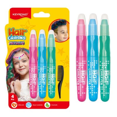 TIZA CRAYOLA PARA PINTAR PELO X 3 COLORES