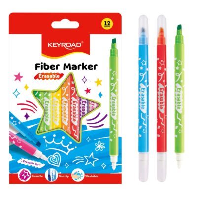 MARCADORES KR BORRABLES SET X 12 COLORES