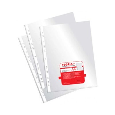 FUNDA PLÁSTICA TRANSPARENTE A4 90 MIC GRUESA x 50 UNIDADES