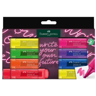 MARCADOR FABER X 8 SUPER FLUO CLASICOS