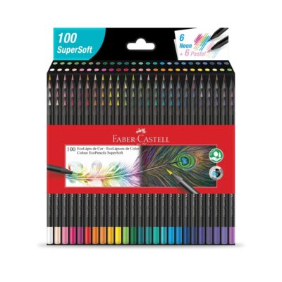 LÁPICES DE COLORES FABER SUPER SOFT X 100