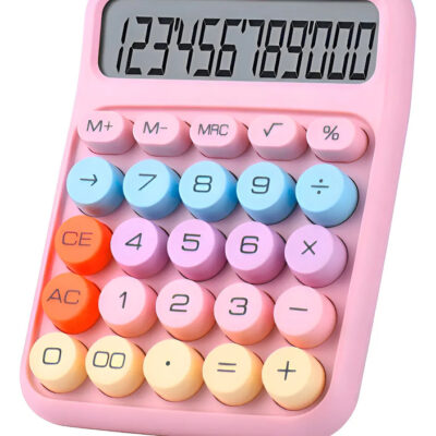 CALCULADORA 12 DÍGITOS COLORES