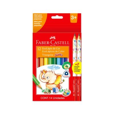 LÁPICES DE COLORES FABER JUMBO X 12