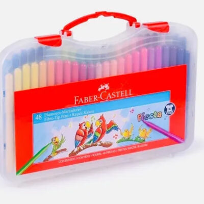 MARCADOR FABER FINO VALIJA X 48 COLORES