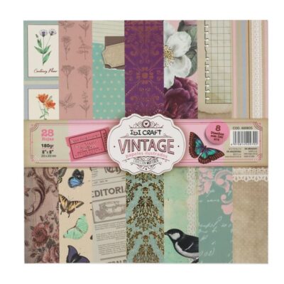 BLOC 28 HOJAS ILUSTRADAS 20X20 CM 180G IBI CRAFT