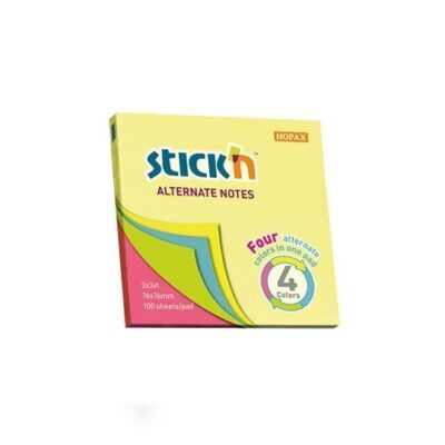 BLOC ADHESIVO 76 X 76 MM SURTIDO X100 FLUO